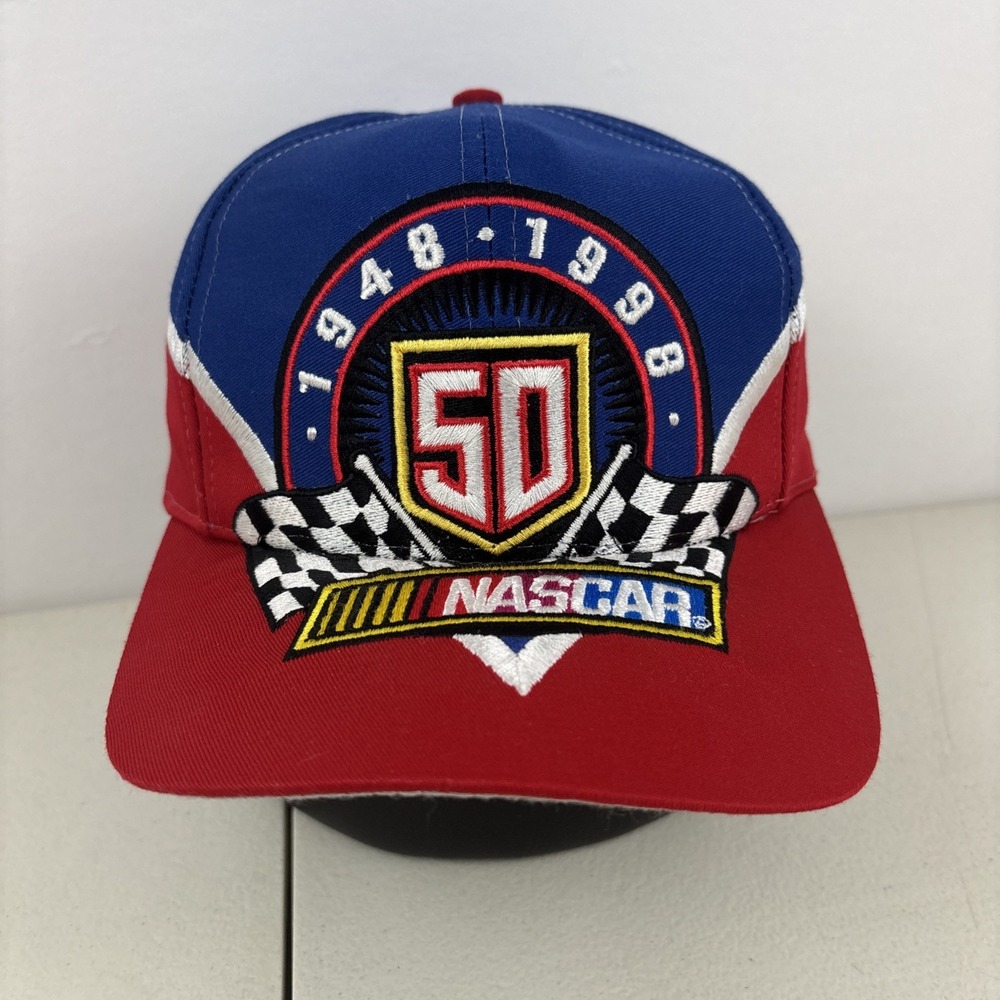 Vintage NASCAR 50th Anniversary 1948-1998 Snapback Hat Chase Authentics Cap
